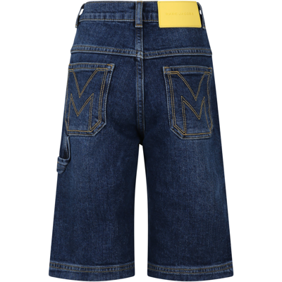 Shop Little Marc Jacobs Denim Shorts For Boy With Logo