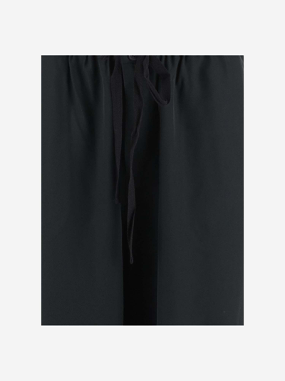 Shop By Malene Birger Joanni Synthetic Fabric Trousers In Black