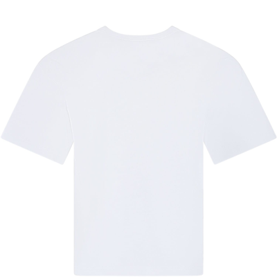 Shop Little Marc Jacobs White T-shirt For Girl With Logo