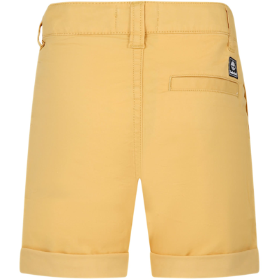 Shop Timberland Yellow Shorts For Boy With Logo