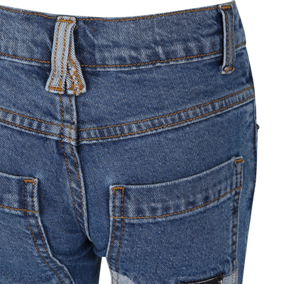 Timberland Denim Jeans For Boy With Logo In Denim