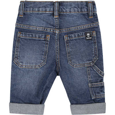 Shop Timberland Denim Jeans For Baby Boy With Logo