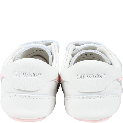 Shop Off-white Grey Sneaker For Baby Girl With Arrows In White
