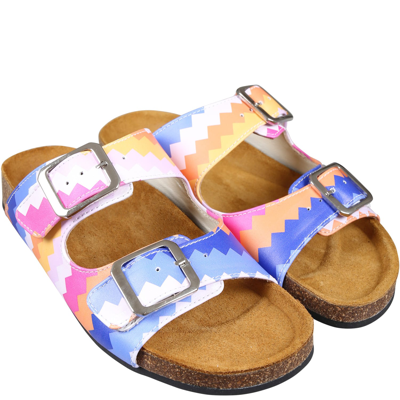Shop Missoni Multicolor Sandals For Girl
