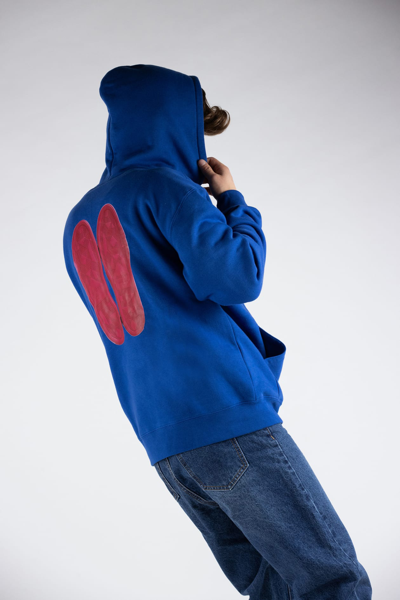 Shop Hide&amp;jack Hoodie Back Sole Blue