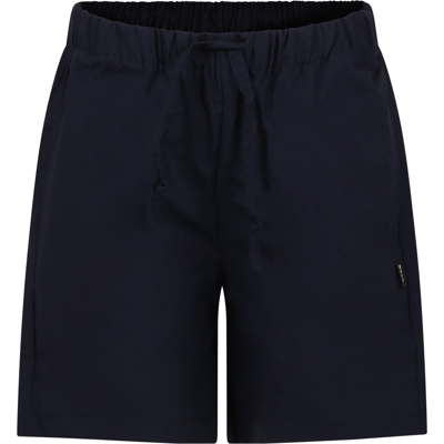 Shop Msgm Blue Shorts For Boy With Logo