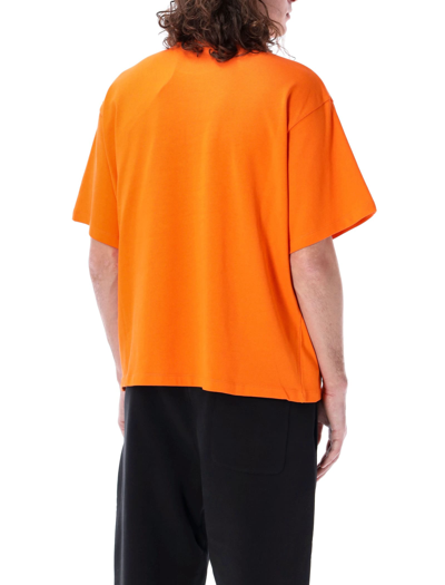 Shop Moncler Genius Logo T-shirt In Orange