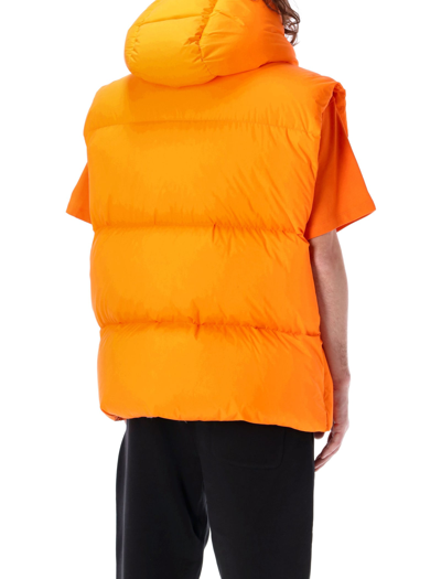 Shop Moncler Genius Apus Down Vest In Orange