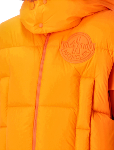 Shop Moncler Genius Apus Down Vest In Orange