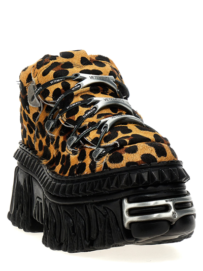 Shop Vetements X New Rock Platform Sneakers In Multicolor