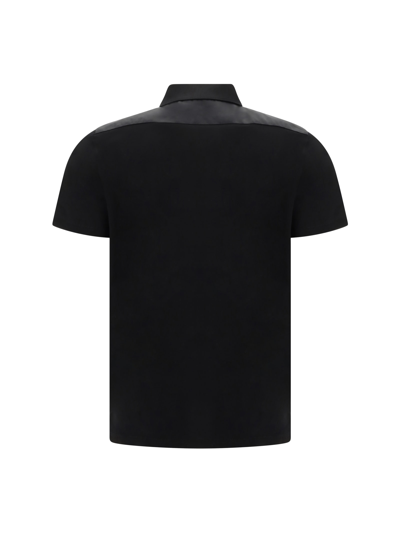 Shop Prada Polo Shirt In Nero+nero