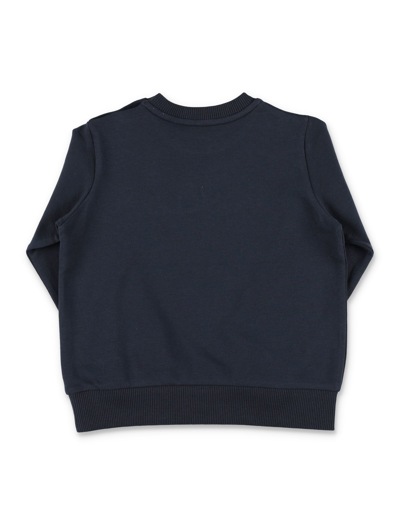 Shop Moncler Crewneck Sweater In Blue