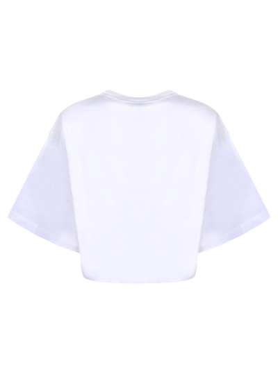 Shop Dolce & Gabbana Cropped White T-shirt