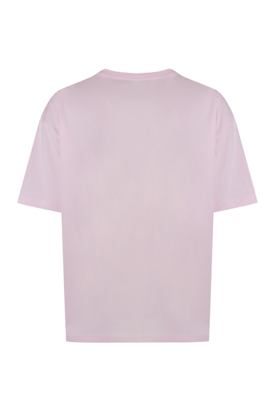 Shop Apc Ana Cotton Crew-neck T-shirt In Pink