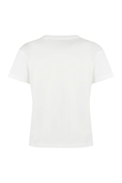 Shop Apc Chelsea Cotton Crew-neck T-shirt In White
