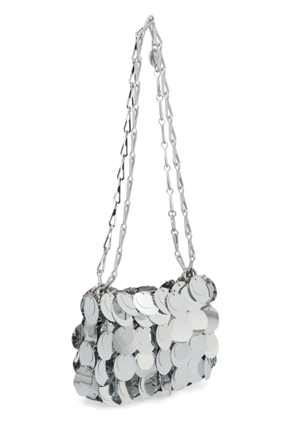 Shop Paco Rabanne Sparkle Nano Bag In Silver