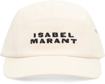 Shop Isabel Marant Logo Baseball Cap In Ecru