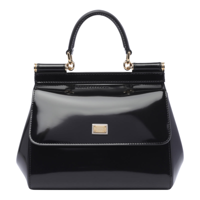 Shop Dolce & Gabbana Medium Sicily Handbag In Black