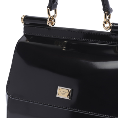 Shop Dolce & Gabbana Medium Sicily Handbag In Black