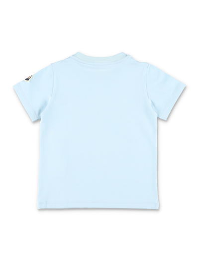 Shop Moncler Short Sleeves T-shirt In L.blue
