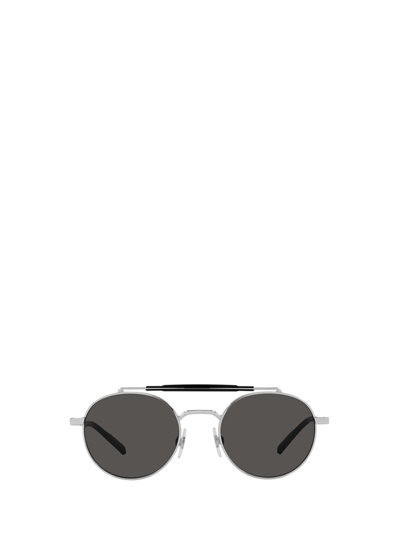 Shop Dolce &amp; Gabbana Eyewear Dg2295 Silver Sunglasses