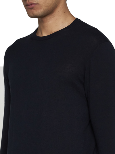 Shop Malo Sweater In Blu Diesel