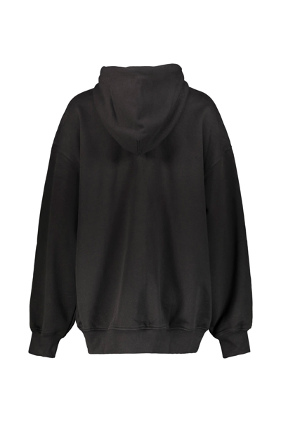 Shop Wardrobe.nyc Oversize Zip Hoodie In Blk Black