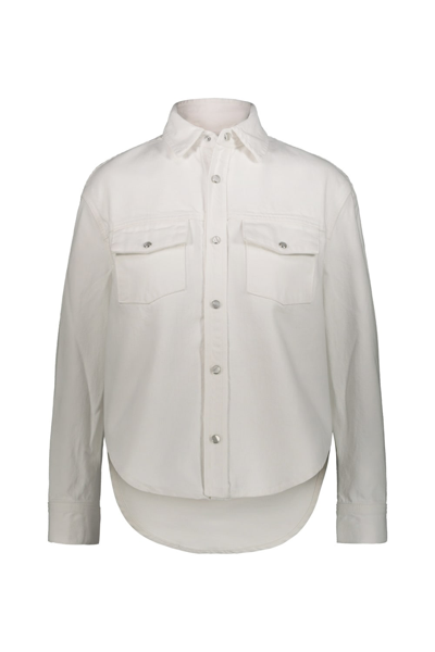 Shop Wardrobe.nyc Denim Jacket In White