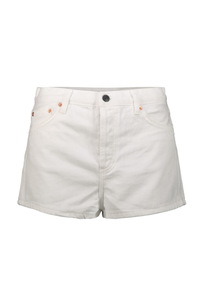 Shop Wardrobe.nyc Denim Short In White