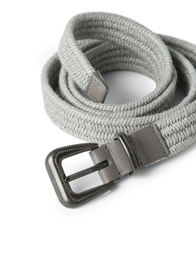 Shop Brunello Cucinelli Belt In Cgrch Light Grey