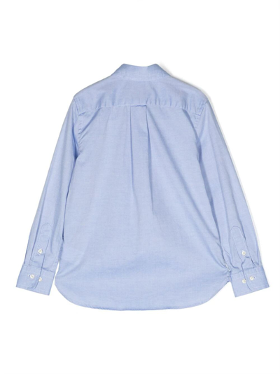 Shop Polo Ralph Lauren Slim Fit-tops-shirt In Bsr Blue