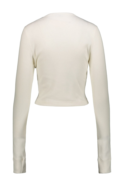Wardrobe.nyc X Hailey Bieber Neutral Oversize Track In Ofwht Off White