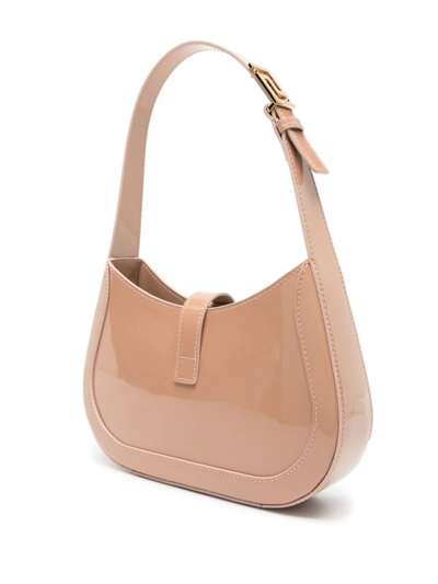 Shop Versace Small Hobo In V Blush  Gold