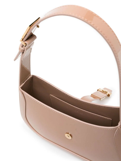 Shop Versace Small Hobo In V Blush  Gold