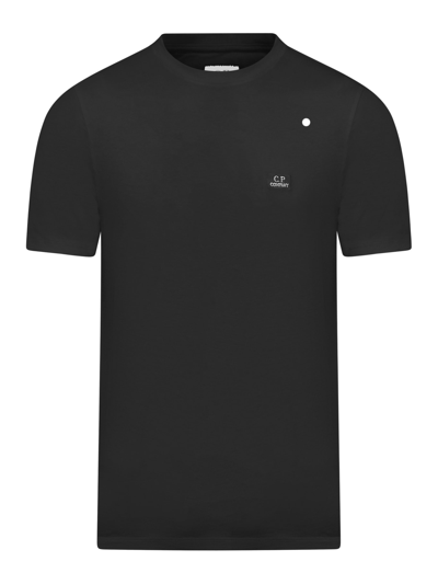 Shop C.p. Company 30/1 Jersey Logo T-shirt In Black