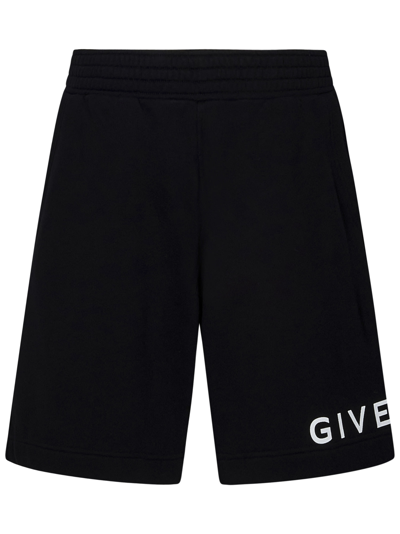 Shop Givenchy Archetype Shorts In Black