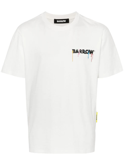 Shop Barrow Jersey T-shirt In Off White