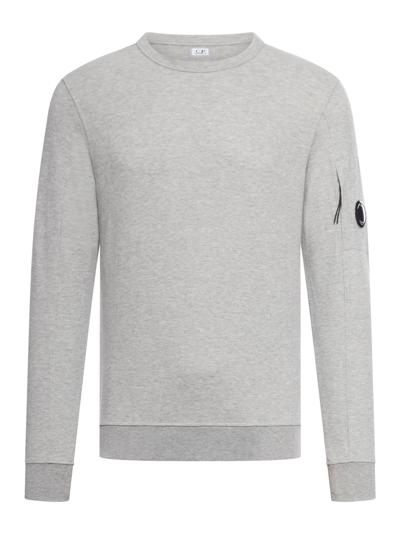 Shop C.p. Company Light Fleece Sweatshirt In Grey Melange