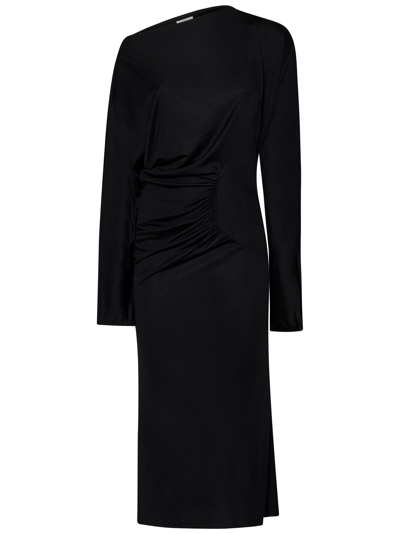 Shop Khaite The Oron Long Dress In Black