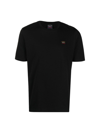 Shop Paul&amp;shark T-shirt Cotton In Black