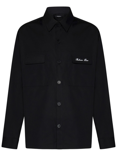 Shop Balmain Shirt In Black