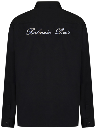 Shop Balmain Shirt In Black