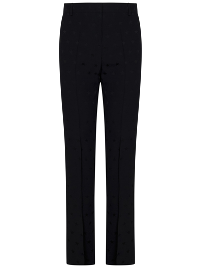 Shop Balmain Trousers In Black