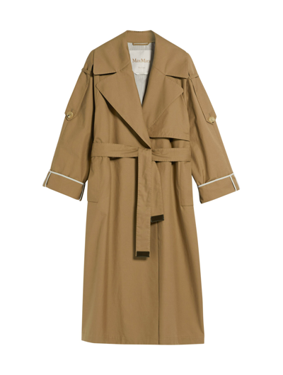 Shop Max Mara The Cube Utrench Trench In Caramel