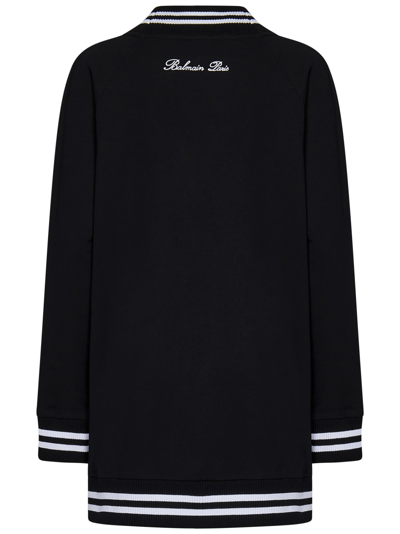 Shop Balmain Cardigan In Black