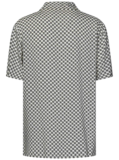 Shop Balmain Mini Monogram Shirt In Black