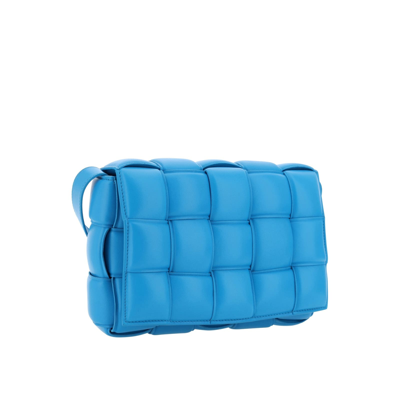 Shop Bottega Veneta Padded Cassette Bag In Blue