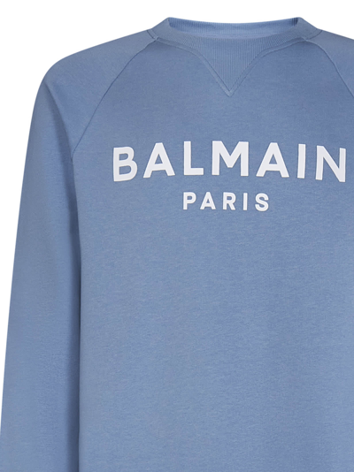 Shop Balmain Sweatshirt In Blue