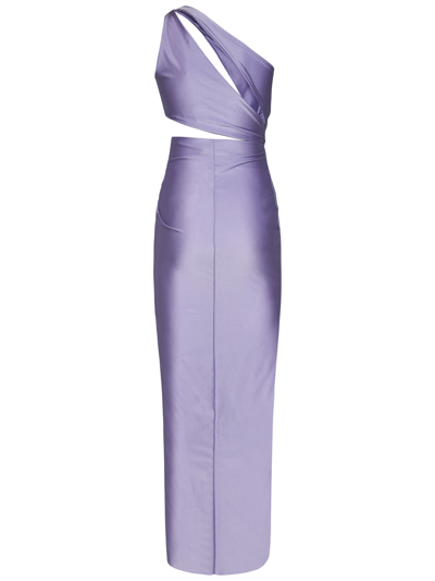 Shop Amen Long Dress In Purple