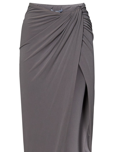 Shop Laquan Smith Skirt In Grey